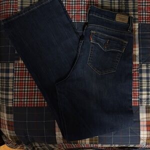 Levi's Perfectly Slimming 512 Boot Cut Jeans - Deep Indigo